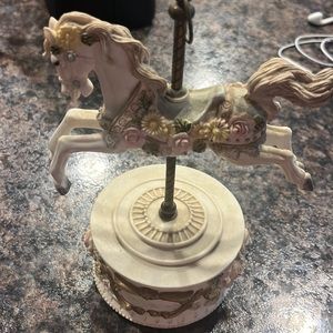 Vintage musical carousel horse